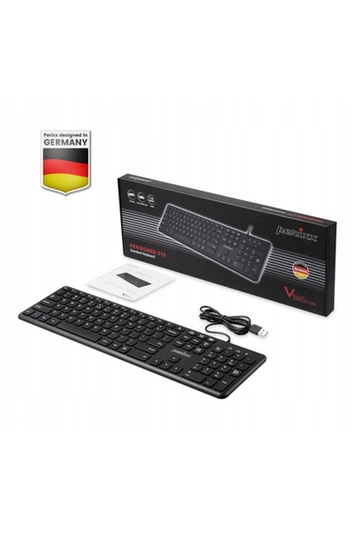 NO BRAND Tastatură cu fir perixx periboard-210, cu mecanism foarfecă, ultra-s...