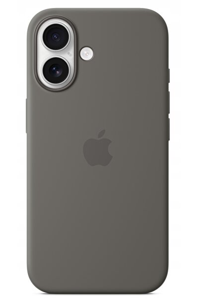 Apple Husă de silicon pentru MagSafe pentru iPhone 16, gri