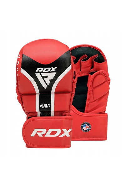 RDX Mănuși de grappling Grappling Shooter Aura Plus T-17 roșii M