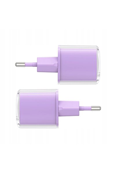 NO BRAND Încărcător de perete cu afișaj PD 30W GaN3 USB-C Mov