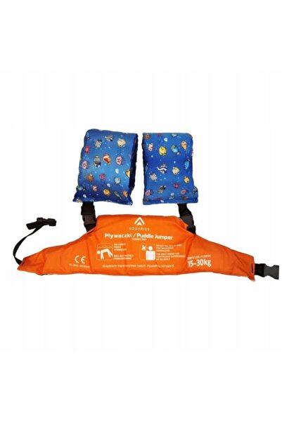 Aquarius Vestă de înot pentru copii Puddle Jumper, albastru pește, mărime unică
