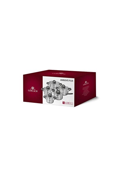 Gerlach AMBIENTE PLUS Set de vase 10 piese + Tigaie Initial 20,24,28 + Capace