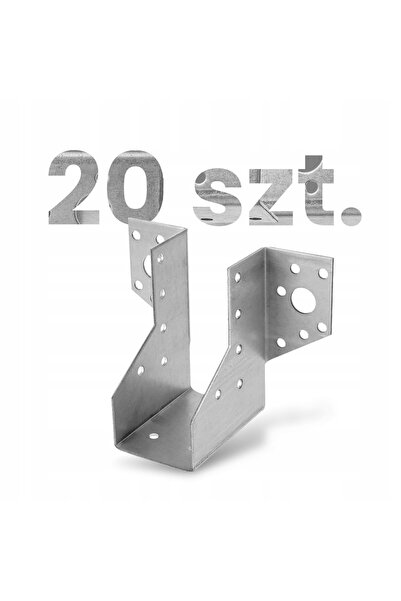 Wkret-Met 20 bucăți Conectori/Suporturi din lemn pentru grinzi 1K