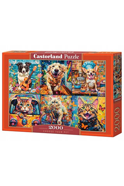 Castorland Puzzle 2000 piese alege-ți animalul de companie