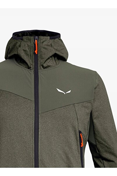 Salewa Hanorac de alpinism pentru bărbați Agner hybrid PL DST FZ, verde, L (50)