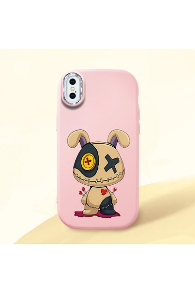 Hontinga حافظة متوافقة مع هاتف iPhone XS، حافظة حماية للكاميرا من السيليكون ب...