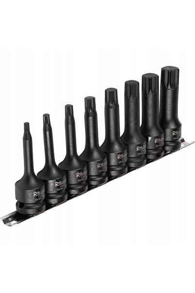 richmann SET KEY Cheie tubulară de impact Spline M5-M18 78MM 1/2'' 8 buc. MOCNE