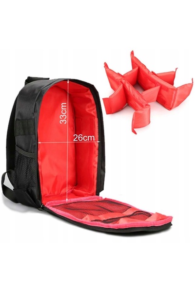 ALOGY Rucsac foto negru impermeabil din piele
