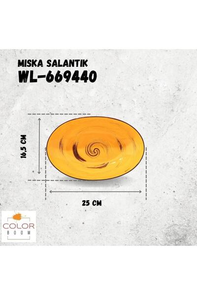 NO BRAND Bol oval pentru salată 25cm, porțelan, set 2 bucăți