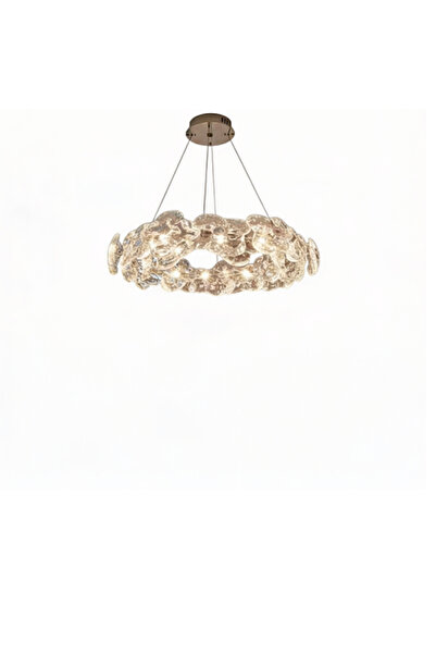 ٍSiera Light Crystal Chandelier Round Rose Chrome-81221