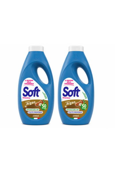 SOFT Set de 2 x Detergent lichid Sensual Argan, 50 spălări/flacon, curățare î...