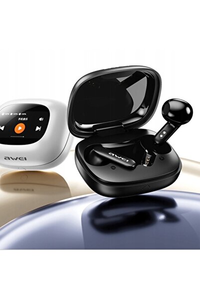 NO BRAND AWEI Bluetooth 5.4 TP97 Căști TWS + Stație de andocare Negru