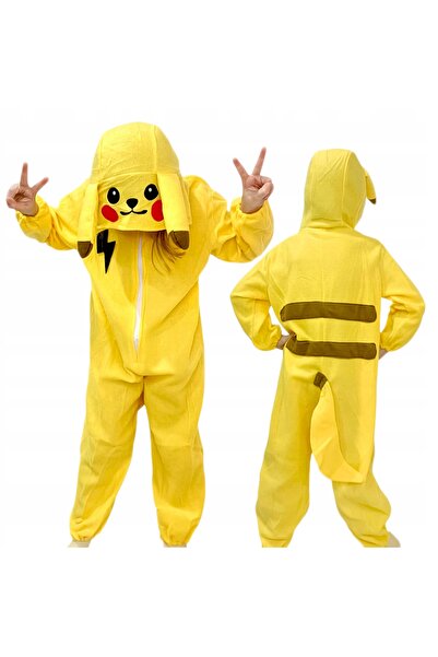 NO BRAND 116/122 cm Costum Pikachu Mărimea M Pijamale Cosplay Pokemon