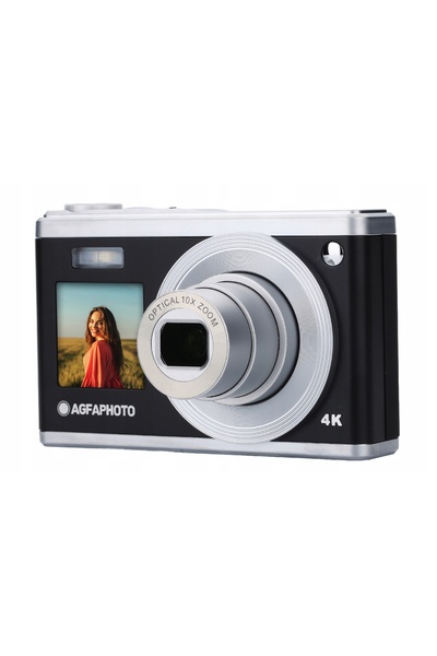 AgfaPhoto DC9200 Cameră digitală cu ecran dublu, video 4K, 50MP, zoom optic 10x