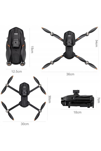 NO BRAND Dronă cu cameră WiFi 5G GPS, controlată prin aplicație, jucărie, raz...