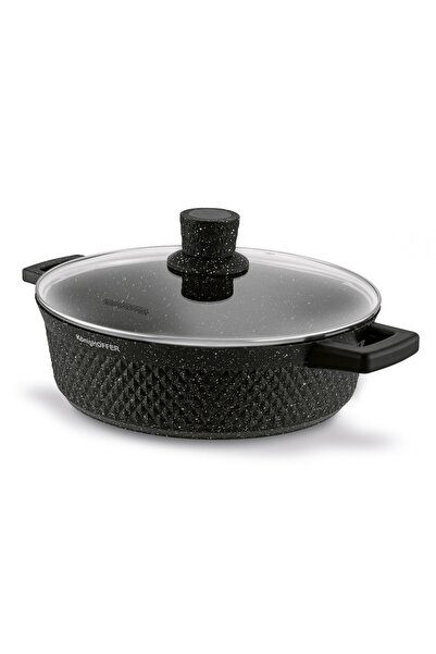 Konighoffer PATELNIA Inducție MARMURĂ mânere scurte GAZ Escuro 28 cm