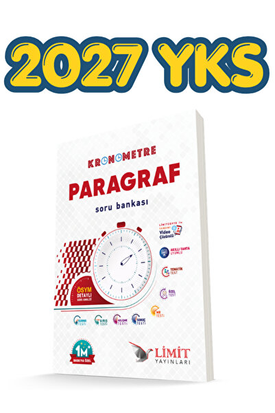 Limit Yayınları Limit Kronometre TYT - AYT Paragraf Soru Bankası 2027 YKS