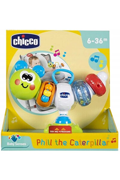 Chicco Jucărie interactivă Omida Baby Senses pentru scaunul de masă