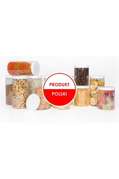 NO BRAND 24x Recipient alimentar tip borcan pentru produse vrac 1,5L BI