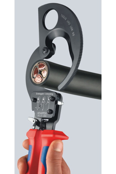 Knipex Foarfecă pentru cabluri cu mecanism cu clichet 9531250
