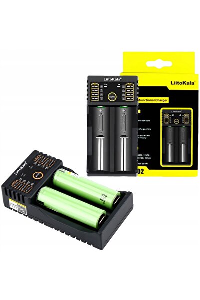 liitokala Încărcător LII-202 pentru baterii Li-Ion, NiMH, LiFePO4, NiCd