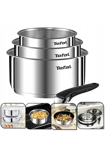 TEFAL GARNKI INGENIO EMOTION RONDLE 16 18 20 CM oțel inoxidabil