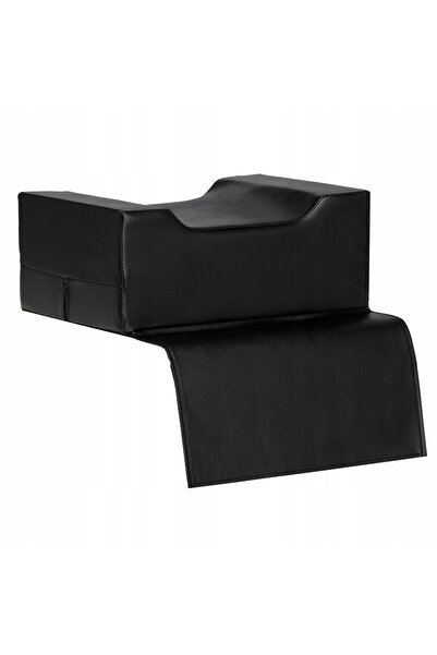 NO BRAND Scaun pentru copii pentru scaun de coafură, puf negru pentru salon d...