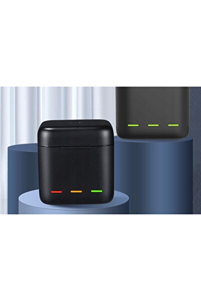 TELESIN Cutie de încărcare USB pentru 3 acumulatori pentru GoPro HERO 9 10 11...
