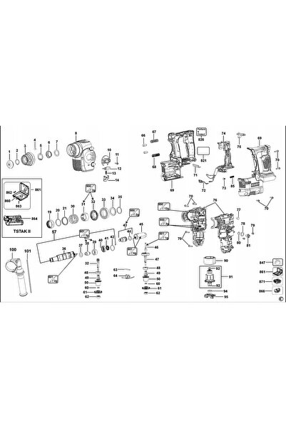 NO BRAND DEWALT N384037 PERIENE DE EXTRACTOR DE PERIȚII DCH253