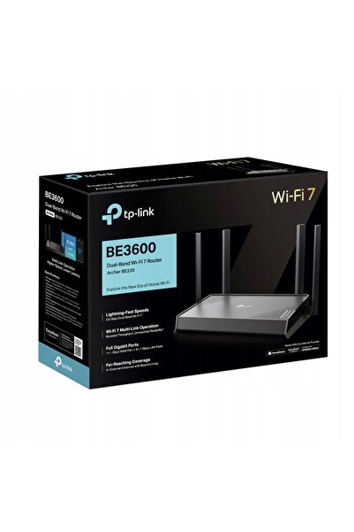 TP-LINK Router Archer BE220 2.4 / 5 GHz (DualBand), Wi-Fi Mesh