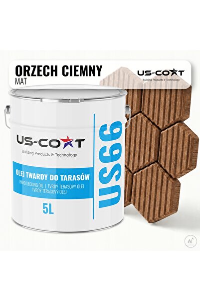 NO BRAND Ulei pentru lemn pentru pardoseli de terasă, Nuc închis, 5L, Reziste...
