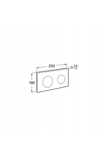 Roca Buton dublu cromat PL10 DUPLO ONE