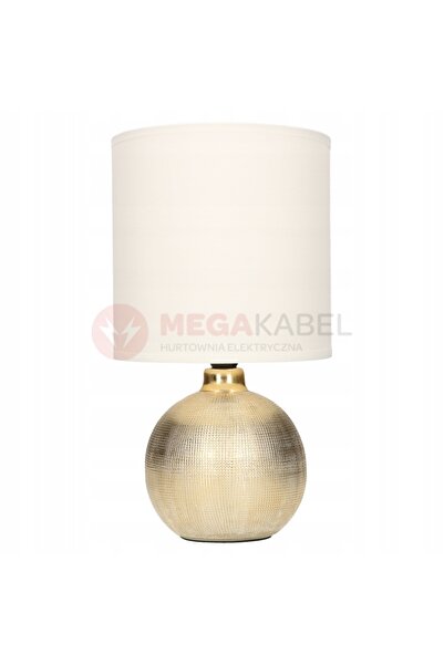 NO BRAND LAMPĂ DE MASĂ GLAMOUR PERLO AURIU-ALB E14 03291 IDEUS STRUHM