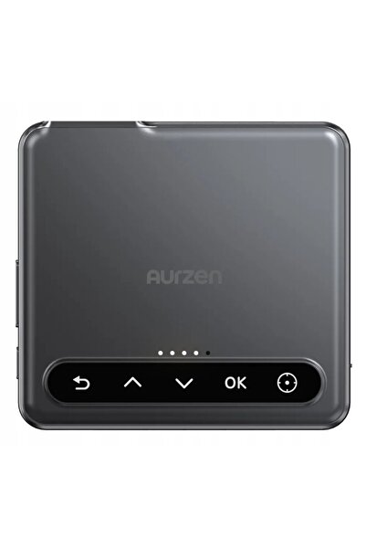 NO BRAND AURZEN Zip Tri-Fold Mini Proiector HD (1280 x 720), 100 lumeni ANSI Gri