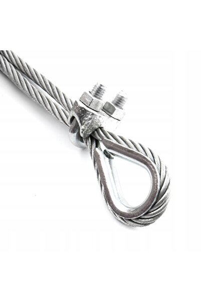 NO BRAND Clema de cablu 26mm pentru cablu zincat 5 bucăți
