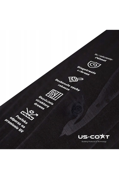 NO BRAND Lac pentru lemn 3W1 Extra Lazura Culoare Negru Semi-Mat 1L Protecție UV