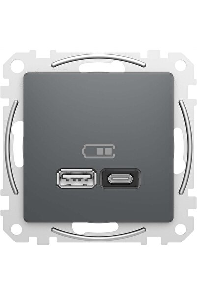 Schneider Electric ÎNCĂRCĂTOR USB TIP A+C 3A 45W PRO SEDNA DESIGN ANTRACIT SC...