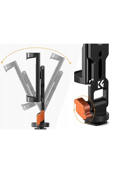 NO BRAND Suport trepied ISO 1/4'' pentru smartphone, rotativ, metalic, K&F