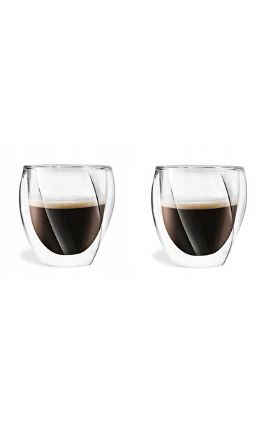 NO BRAND VIALLI Pahare Termice 4 pentru Cafea Latte Cappuccino Suc Apă CRISTA...
