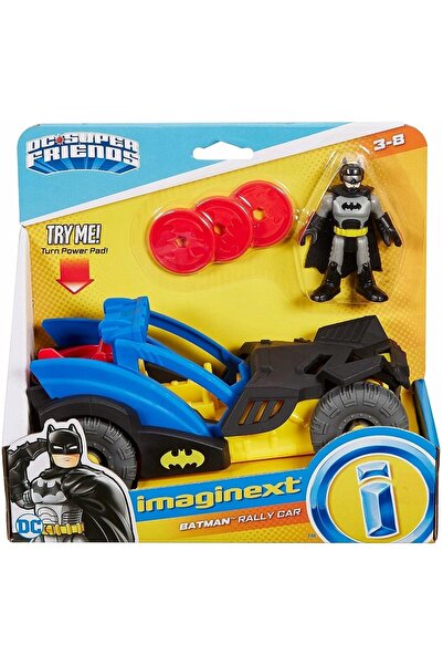 FISHER-PRICE BABY DC SUPER FRIENDS BATMAN Mașină de raliu de jucărie pentru c...