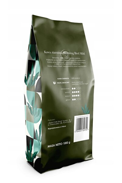 NO BRAND Boabe de cafea MORNING BIRD Arabica ușoară 1 kg