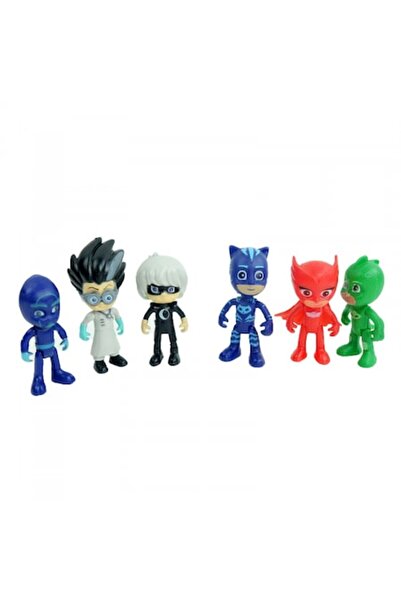 PICCGROVE® Set de 6 figurine și 3 accesorii PJ Masks