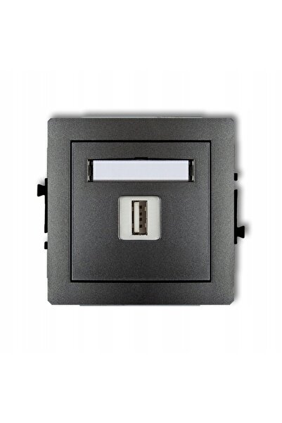 NO BRAND ÎNCĂRCĂTOR USB 5V 2A KARLIK DECO GRAFIT