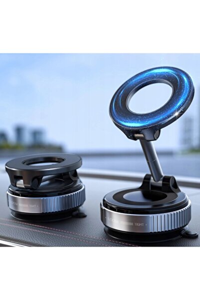 NO BRAND Suport auto magnetic, rotativ 360°, cu ventuză pentru parbriz