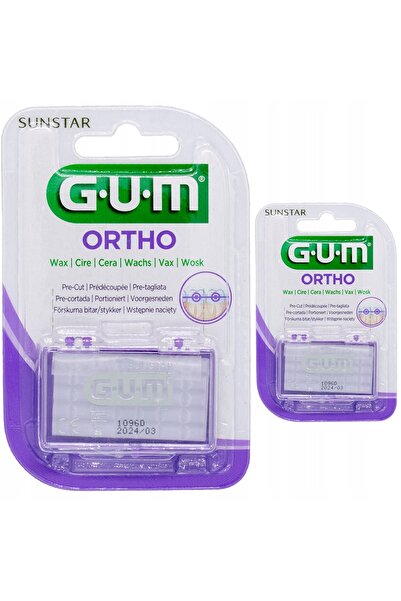 NO BRAND 6x Ceară dentară ortodontică pentru igienă orală, GUM Ortho Mentă, c...