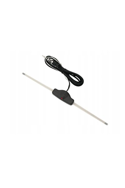 NO BRAND Antenă auto internă cu amplificator activ, puternică, neagră, 36 cm