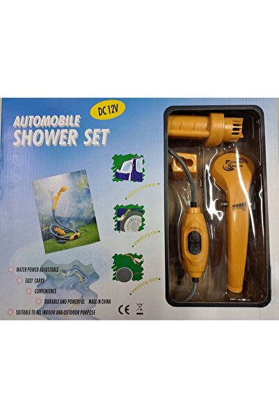 NO BRAND Duș turistic portabil de exterior pentru cort de camping 12V
