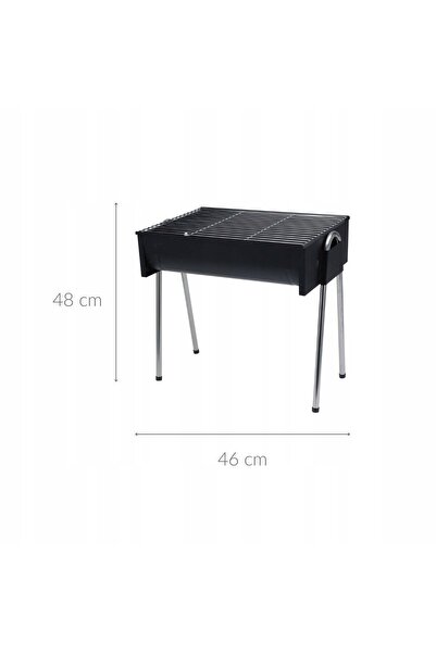 Progarden Grătar dreptunghiular cu picioare înalte 48x33 cm din oțel inoxidabil