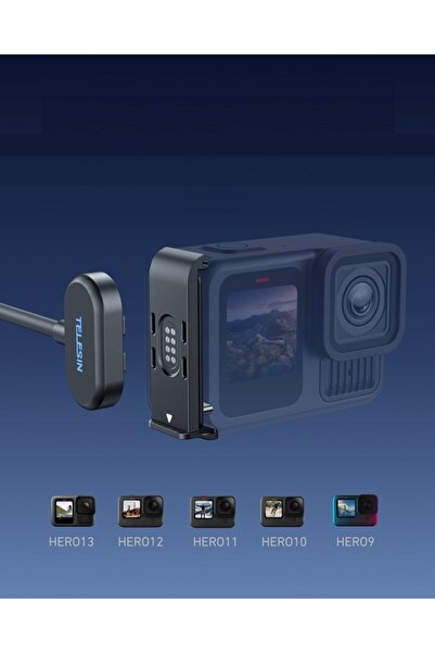 TELESIN Capac baterie + Cablu magnetic USB-C GoPro HERO 9 10 11 12 13