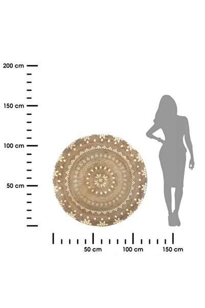 Atmosphera Covor rotund din iută 115 cm împletit decorativ BOHO